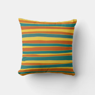 Coussin Peinture rayée vintage Art Abstrait