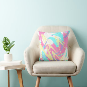 Coussin Peinture Splatter Art Abstrait