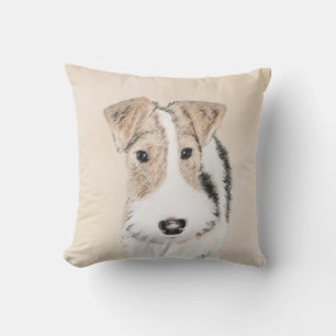 Coussin Peinture Terrier de Renard de fil - Cute Original