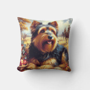 Coussin Peinture vintage australienne Terrier