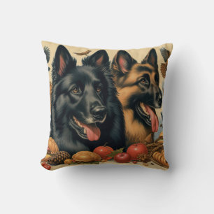 Coussin Peinture vintage belge Tervuren