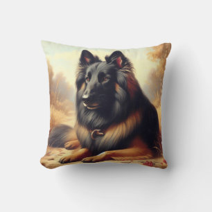 Coussin Peinture vintage belge Tervuren