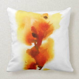 Coussin Peintures florales abstraites 2 d'aquarelle