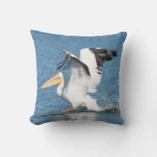 Coussin Pélican blanc sur Grand pillow