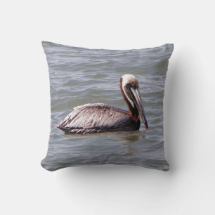 Coussin Pélican brun
