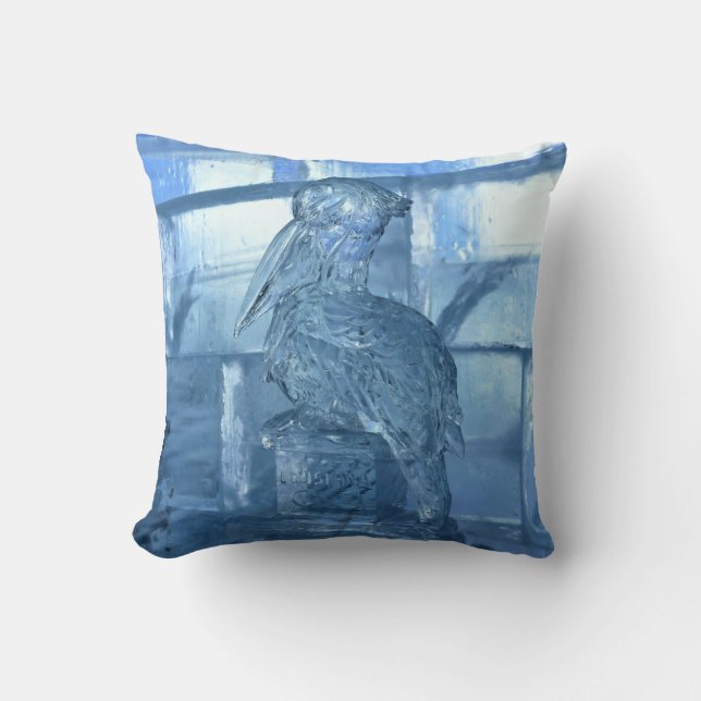 Coussin Pelican Ice Sculpture, Québec, Canada (Recto)