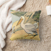 Coussin Pélican sur la plage (Couverture)