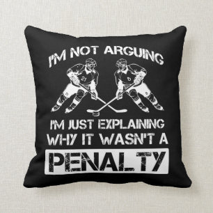 Coussin Pénalité sportive du joueur avancé de hockey su