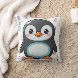 Coussin Penguin Cute Kawaii Baby Print