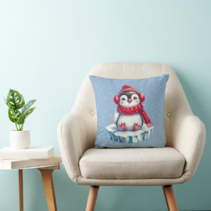 Coussin Penguin sur un iceberg