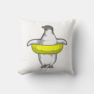 Coussin Penguin with Swim ring