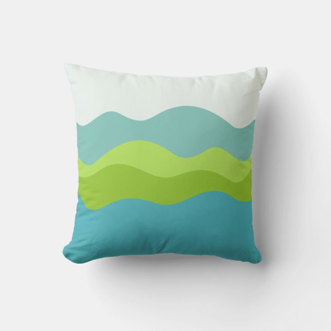 Coussin Péninsule verte (Recto)