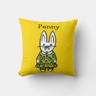 Coussin Penny le lapin personnalisé