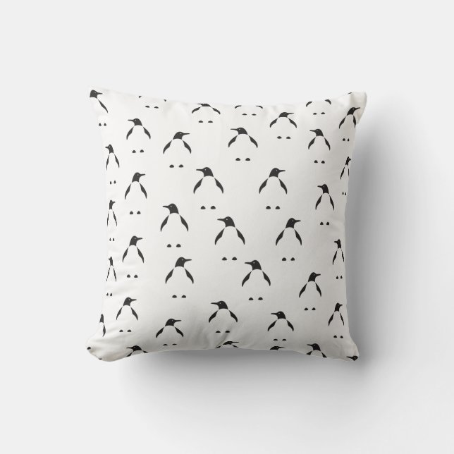 Coussin Penquin mignon. (Recto)