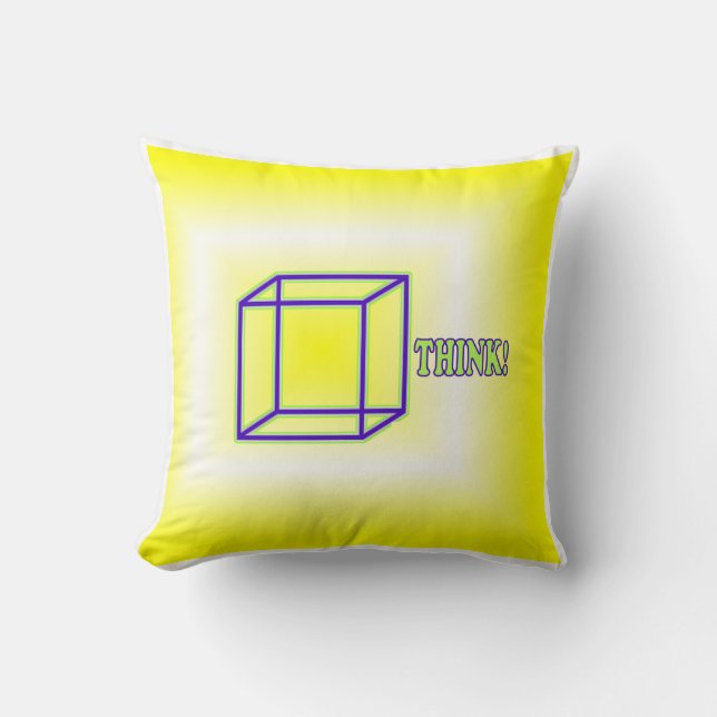 Coussin Pense Dehors de la boîte ! (Recto)