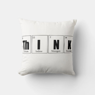 Coussin Pensez tableau périodique