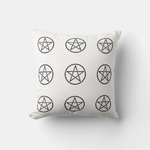 Coussin Pentacle Wiccan (Pentagramme) Lève