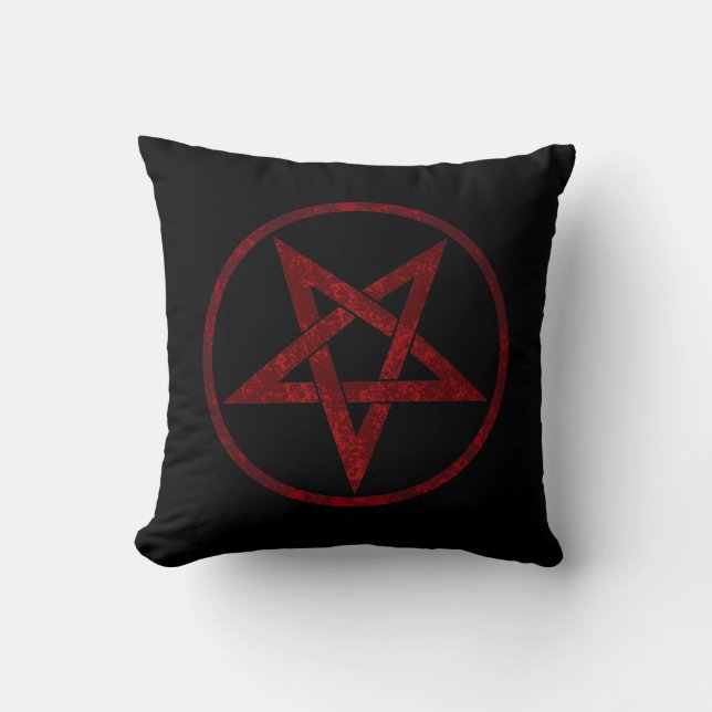 Coussin Pentagram Red Devil (Recto)