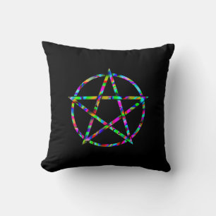 Coussin Pentagramme coloré