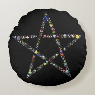 coussin pentagramme wicca