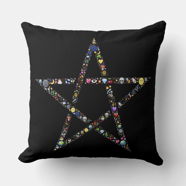 coussin pentagramme wicca (Recto)