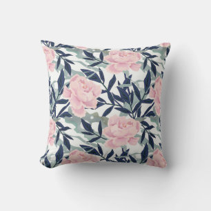 Coussin Peonies rose rose fleurs fleurs jardin fleurie bou