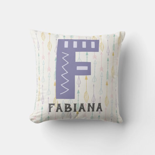 Coussin Pépinière Alphabet (Recto)