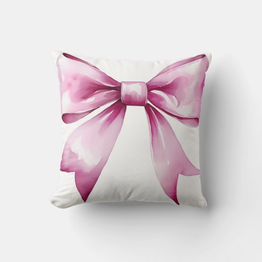 Coussin Pépinière en ruban rose Bow (Recto)