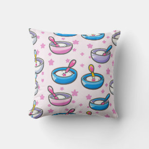 Coussin Pépinière motif mignon boules d'alimentation pour
