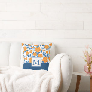 Coussin Pépites d'aquarelle et Motif Feuille