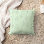Coussin Perce-neige sur fond vert (Couverture)