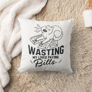 Coussin Perdre ma vie Drôle conception de chats