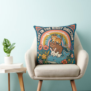 Coussin Perdu dans la bonne direction – Charme Fantaisiste
