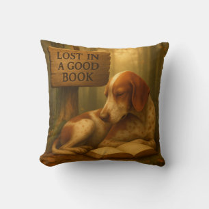 Coussin "Perdu dans un bon livre" - Collection de Sagesse