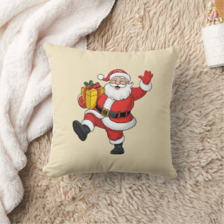 Coussin Père Noël arrive