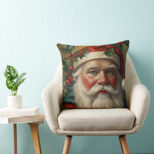Coussin Père Noël Avec Mistletoe
