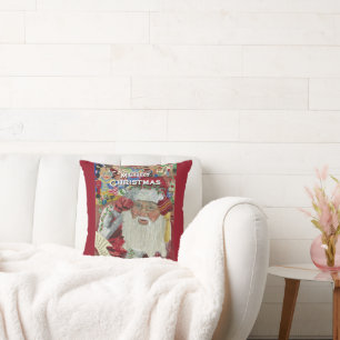 Coussin Père Noël Classique - Vérifier Deux Fois L'Oeuvre 