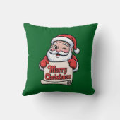 Coussin Père Noël Clin d'Œil 🎅 "Merry Christmas" (Verso)