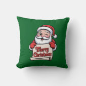 Coussin Père Noël Clin d'Œil 🎅 "Merry Christmas" (Recto)