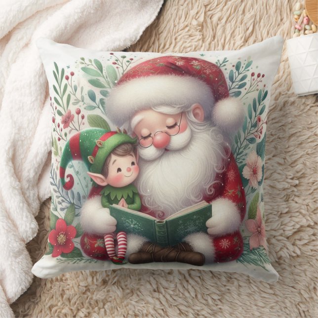 Coussin Père Noël et Elfe 3 (Couverture)