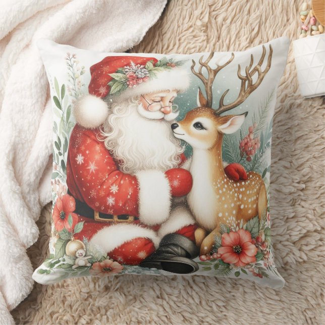 Coussin Père Noël Et Le Rindeer 1 (Couverture)