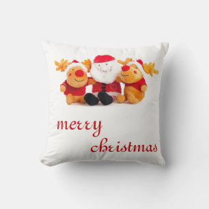 Coussin Père Noël et Reindeers Cushion