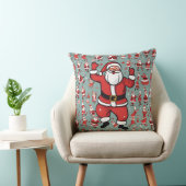 Coussin Père Noël et rennes (Chaise)
