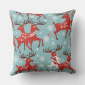 Coussin Père Noël et rennes (Verso)