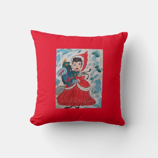 Coussin Père Noël Helper Christmas (Recto)