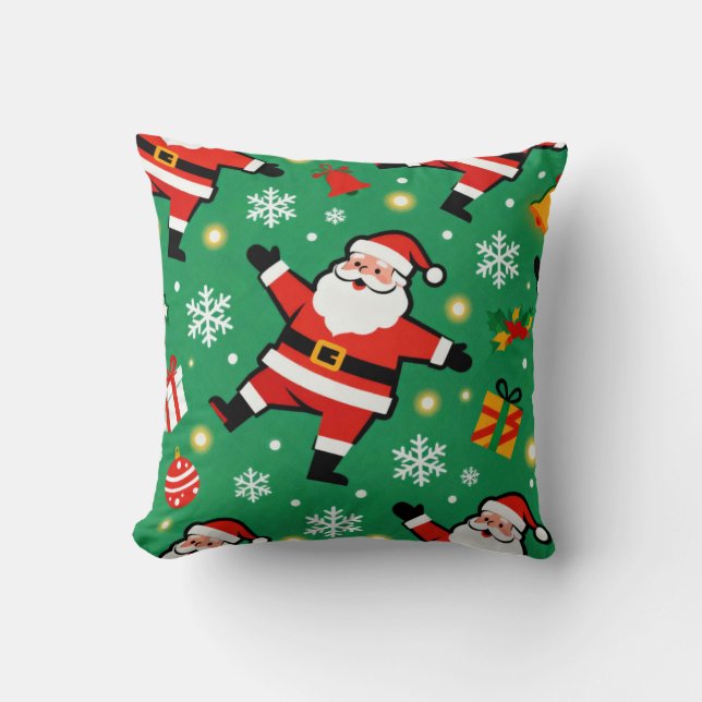 Coussin Père Noël Mid Century Modern (Recto)