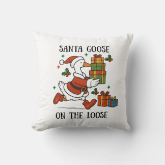 Coussin Père Noël Oie En Liberté Costume De Fêtes De Noël