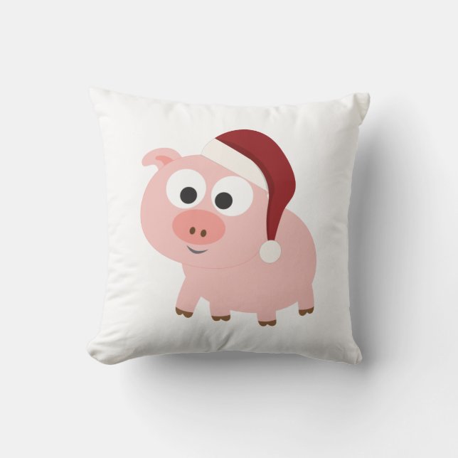 Coussin Père Noël Pig (Recto)