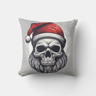 Coussin Père Noël squelette