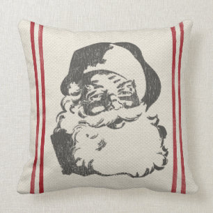 Coussin Père Noël vintage